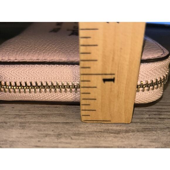 Kate Spade Logo Glitter On Large Continental Rose Full-Zip Leather Wallet189 - Picture 11 of 11